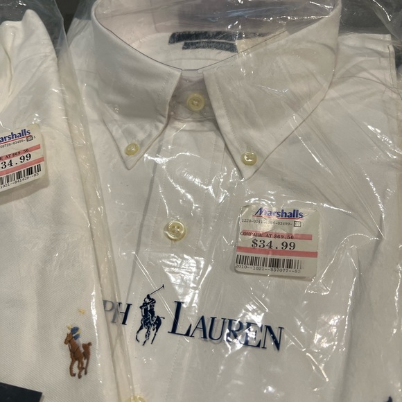 Three White Ralph Lauren shirts, new in package 15 - 32/33 - Picture 3 of 4